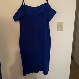 Off-Shoulder Blue Dress